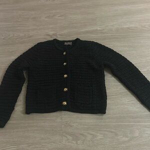 Dress forum Sweater Cardigan Size Small Black
